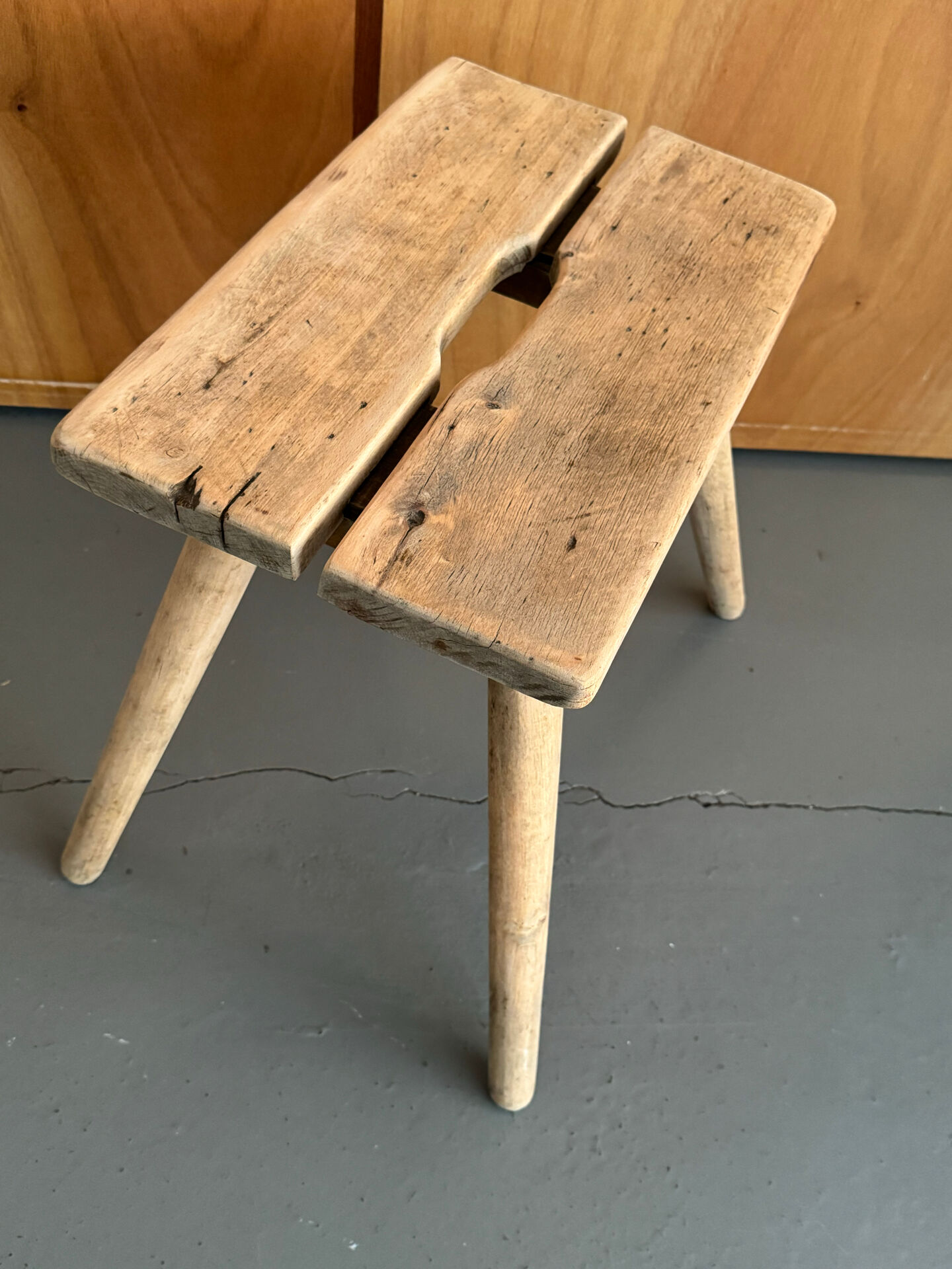 Brutalist farm stool