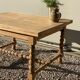 Farmhouse table with extensions up to 223 cm