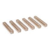 Set of 6 Cristal d'Arques knife rests model Diamond with original box.