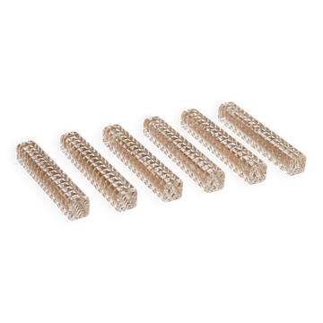 Set of 6 Cristal d'Arques knife rests model Diamond with original box.