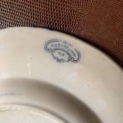 6 old English dessert plates, Wedgwood Bone, Australian model, early 20th century