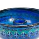 Mid-century candle holder Aldo Londi Bitossi Rimini Blue enamel, 1950s