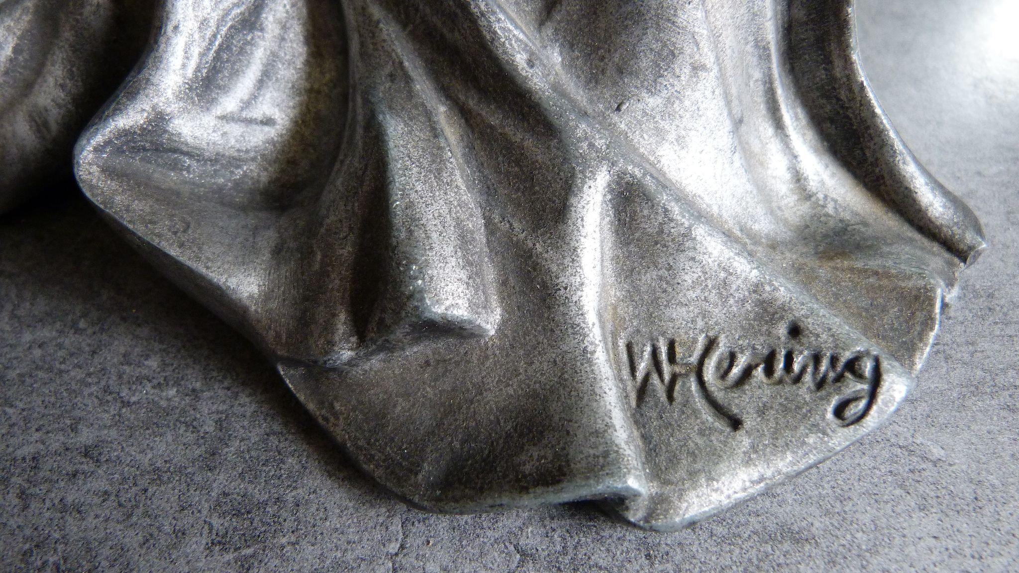 Art nouveau letter holder by Elsie Ward Hering