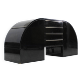 Vintage Italian black lacquered sideboard 1970s