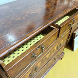 19th century Georgian style commode in end-grain wood marquetry.