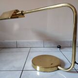 Articulated brass desk lamp, Italian design