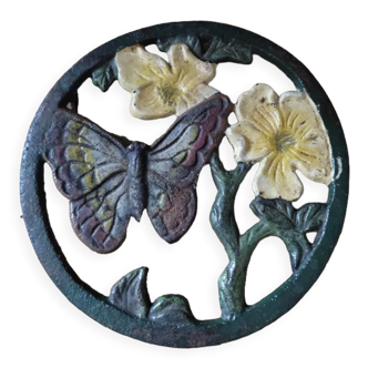 Patinated metal triflies Flowers dp 112257