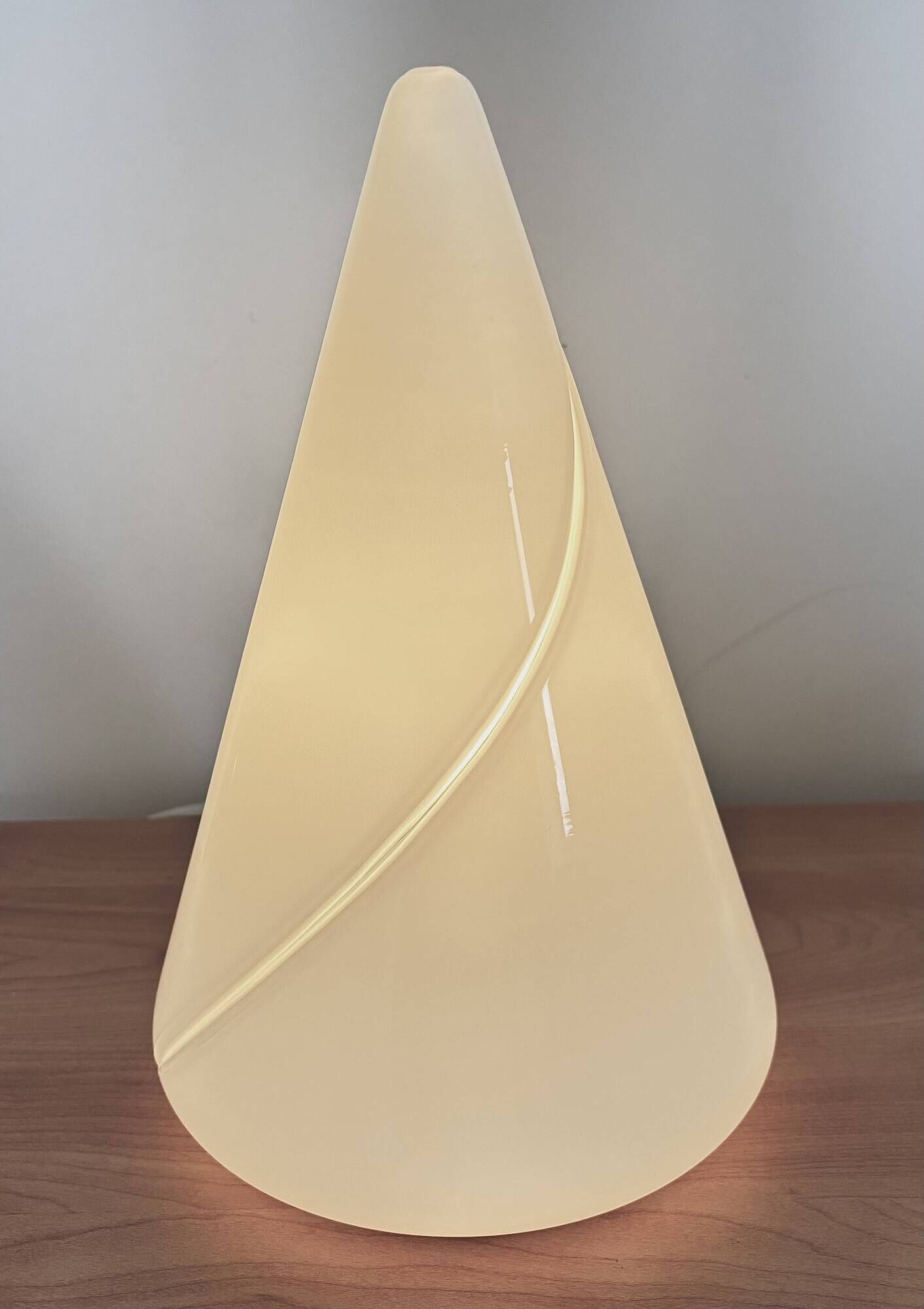 Lampe cône Murano Puntoluce - Sceau d’authenticité -