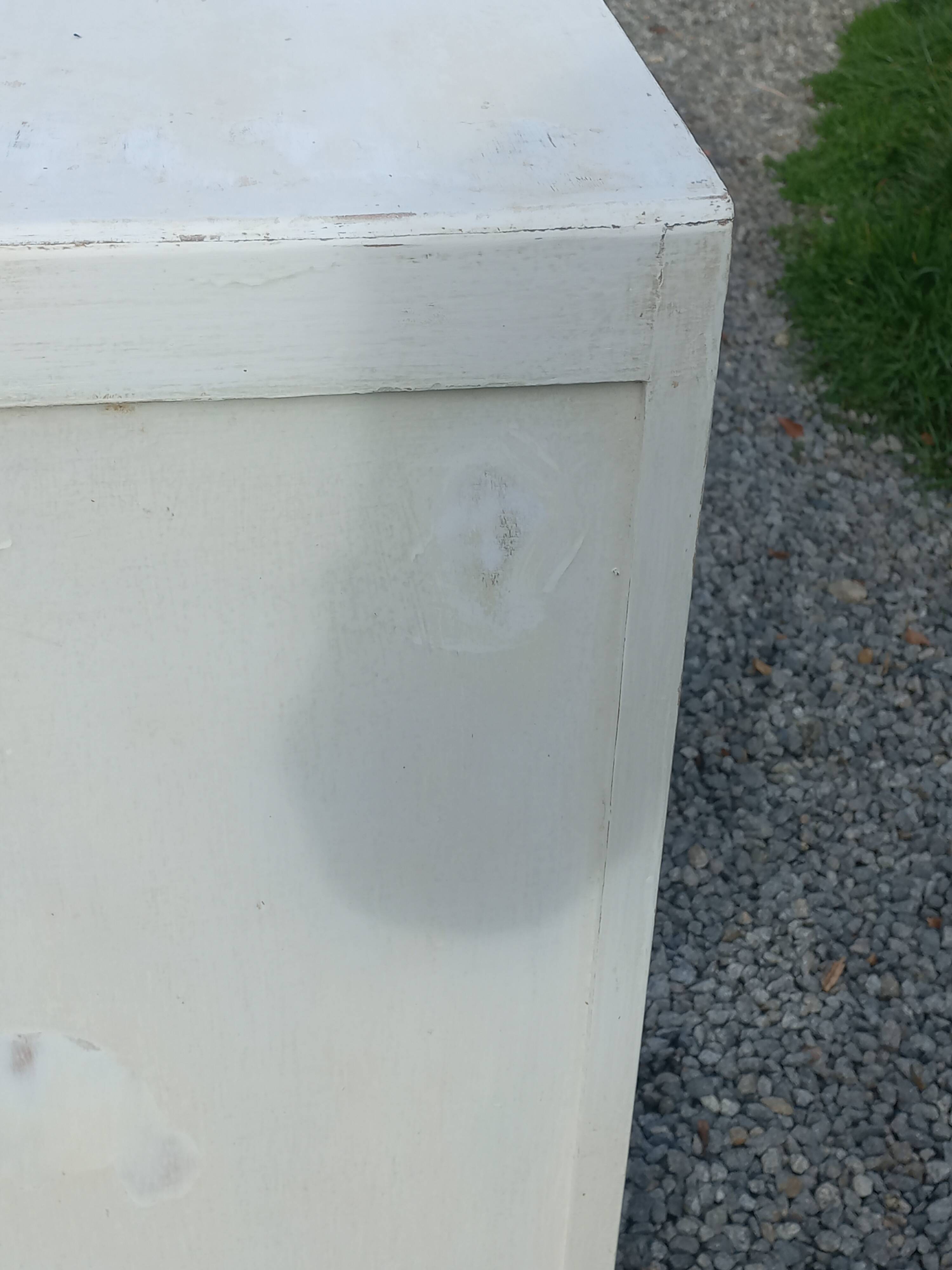 Buffet parisien patine blanche des années 50