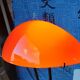 Vintage lamp in orange and white opaline