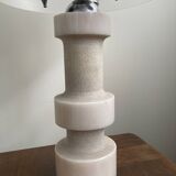 Vintage 70s marble and plexiglass lamp