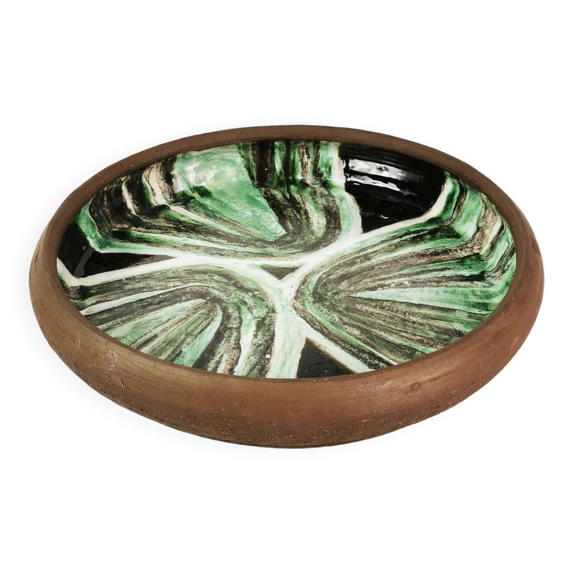 Duża, ceramiczna patera- misa Mid Century, Dania, lata 60.