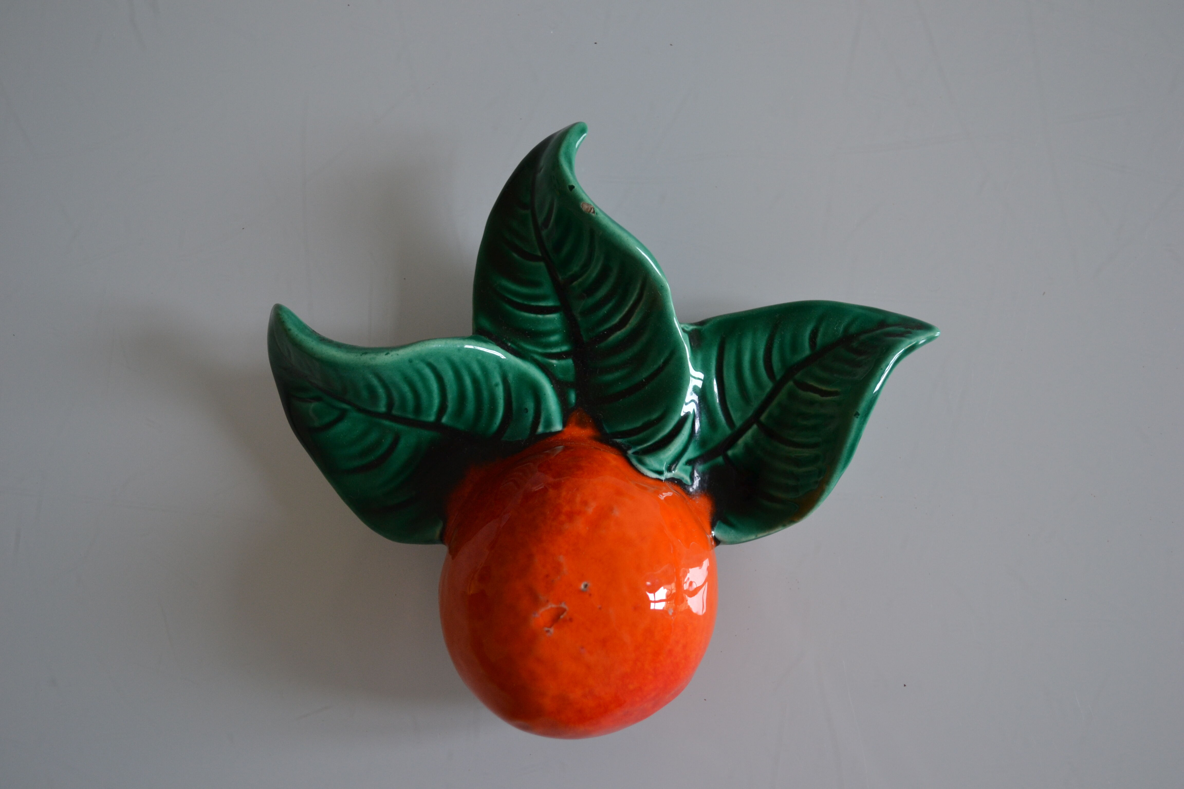 Orange in ceramic signs albert ferlay in vallauris around 1960