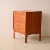 Commode en teck des années 1950