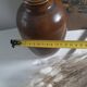 Brown vase signed Barotte