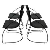 Vintage Arrben Linda dining chairs set of four 1980s design