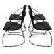 Ensemble de quatre chaises de salle à manger vintage Arrben Linda, design des années 1980