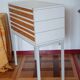 Borgeaud Design Industrial Furniture 70s - 15 Drawers - Metal & Oak Front