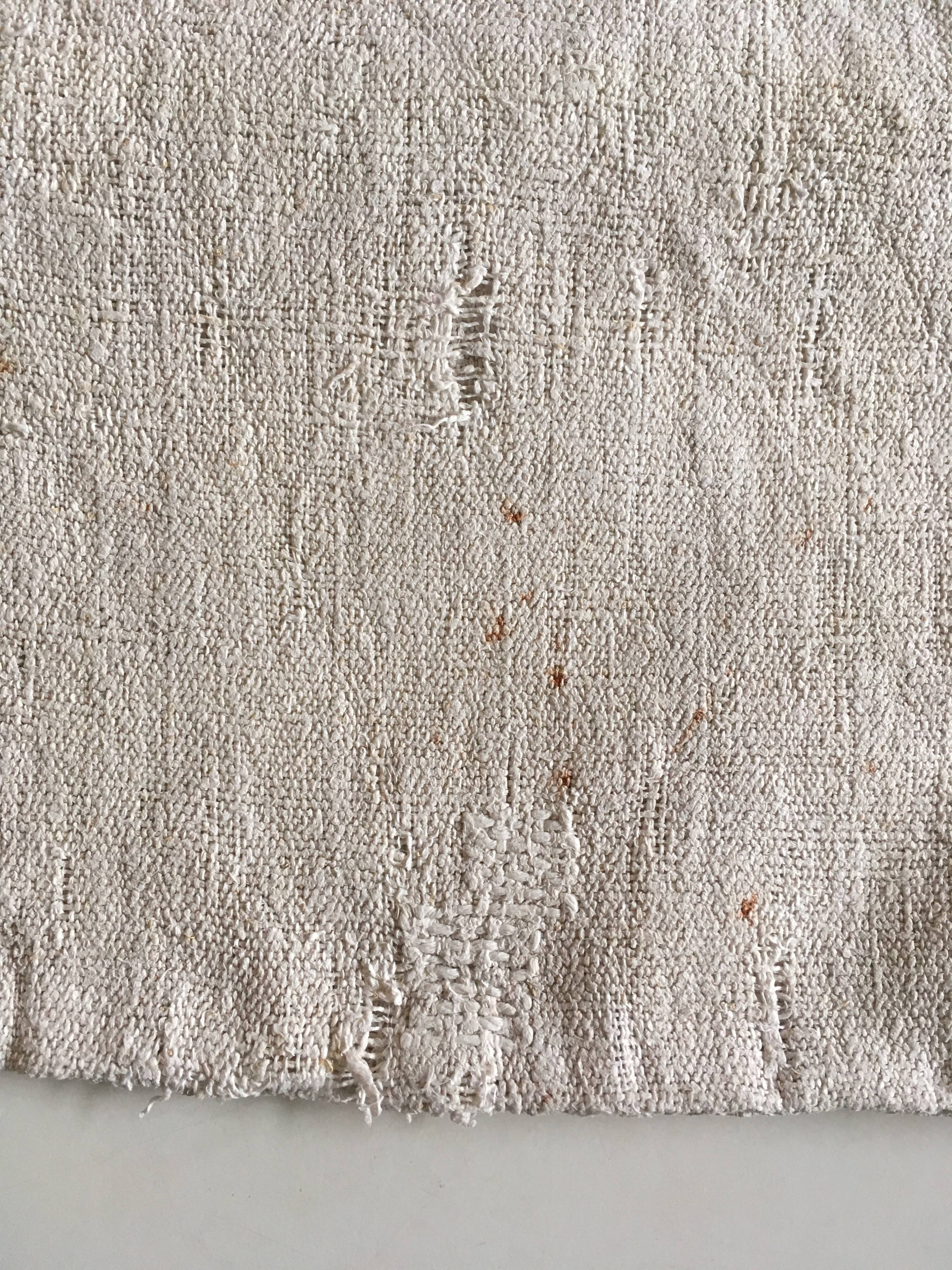 Bag of convent 19th linen gross 55cm x 116cm