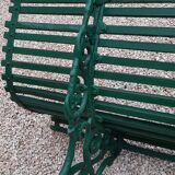 Garden bench with cast iron base