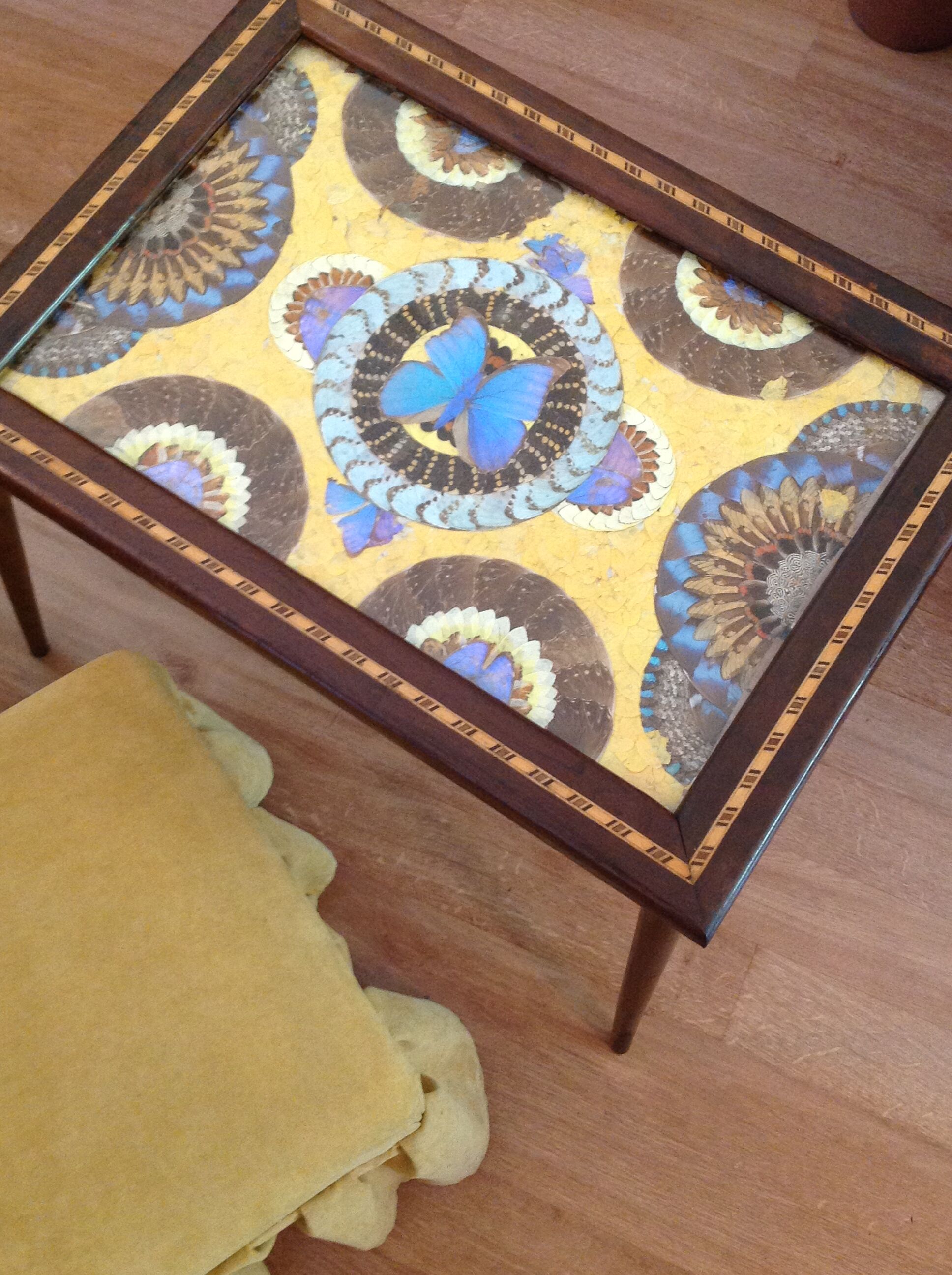 Vintage brazilian branded side table