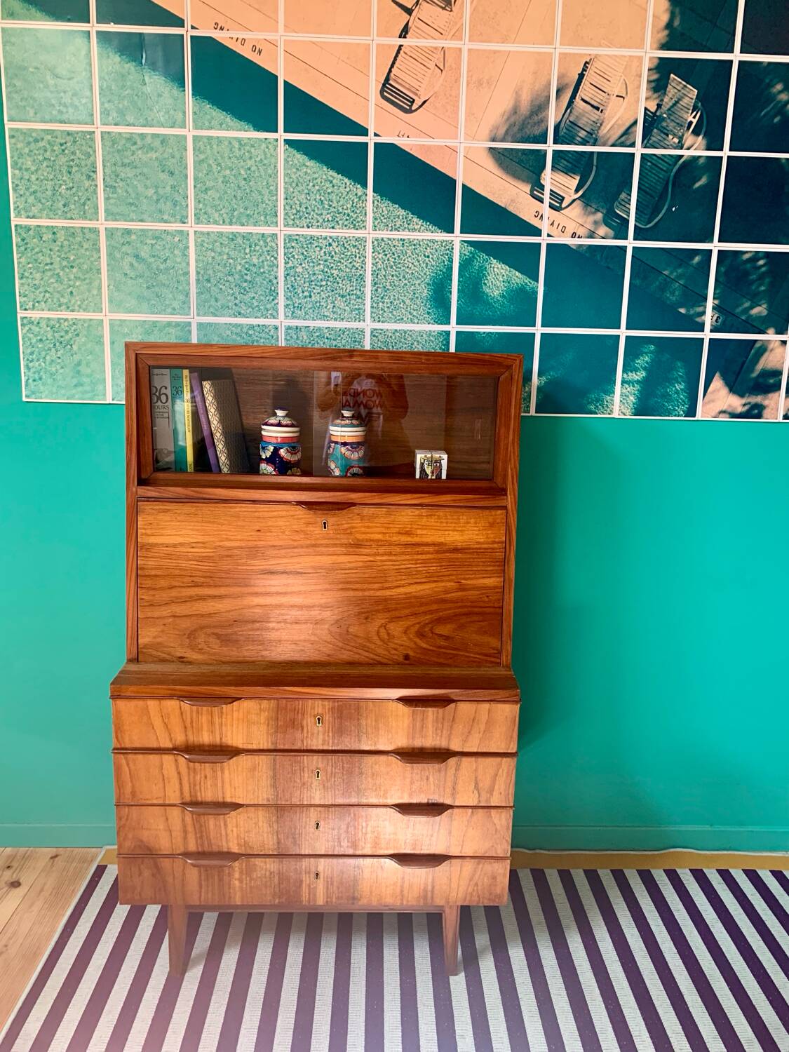 Vintage Scandinavian secretary