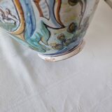 Ancient Spanish pottery amphora, Talavera Niveiro pottery 19th century