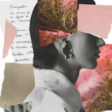 Collage print palma