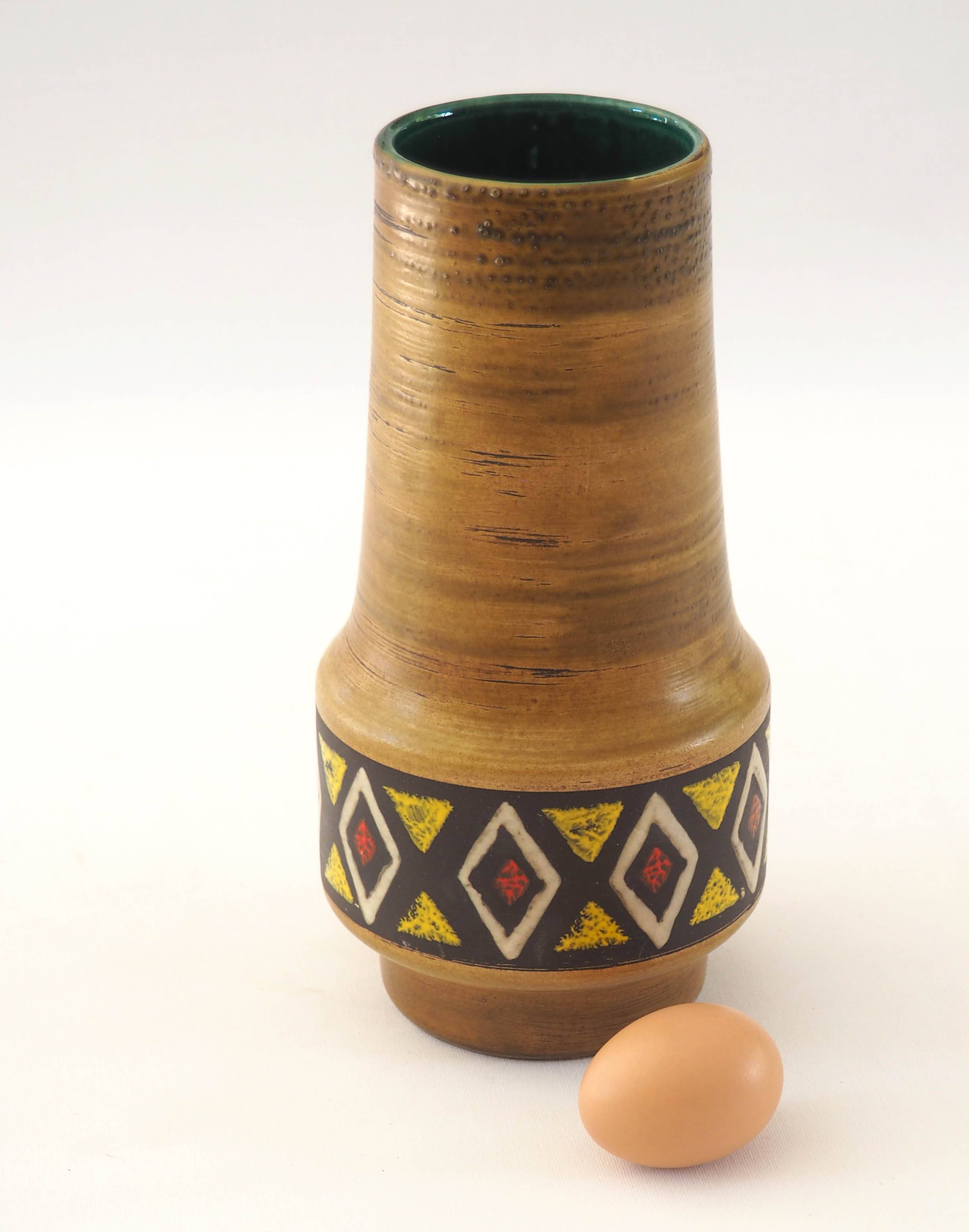 West Germany multicolored vase