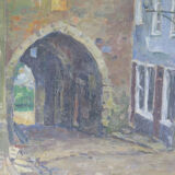 Antique painting by Pierre Boissart (1878-1944) signed country view B8