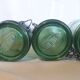 4 identical 1l green solidex jars