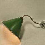 Enameled sheet metal wall light