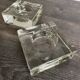 Set of 3 Cubic Glass Candle Holders
