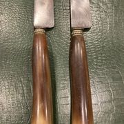 Box of 12 horn-handled knives