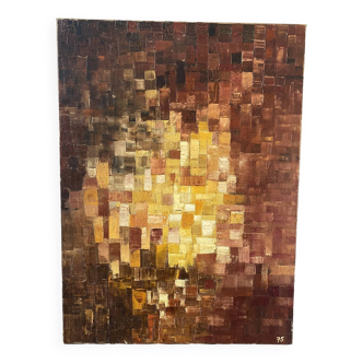 Peinture abstraite de 1975