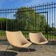Pair of Oyster armchairs F156 and F157 by Pierre Paulin, late 1950s-60s.