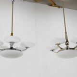 Set of Two Art Nouveau / Art Deco Chandeliers, 1920s