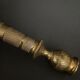 Pair of candlesticks gilded bronze chiseled guilloché first part of the nineteenth