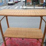 Rattan console table