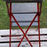 Metal and wood stepladder