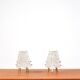Pair of glass desk lamps by J.T. Kalmar