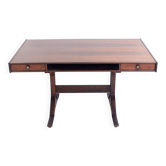 Modern mid-century wooden desk by Gianfranco Frattini for Bernini