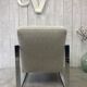 Fauteuil design inox chromé