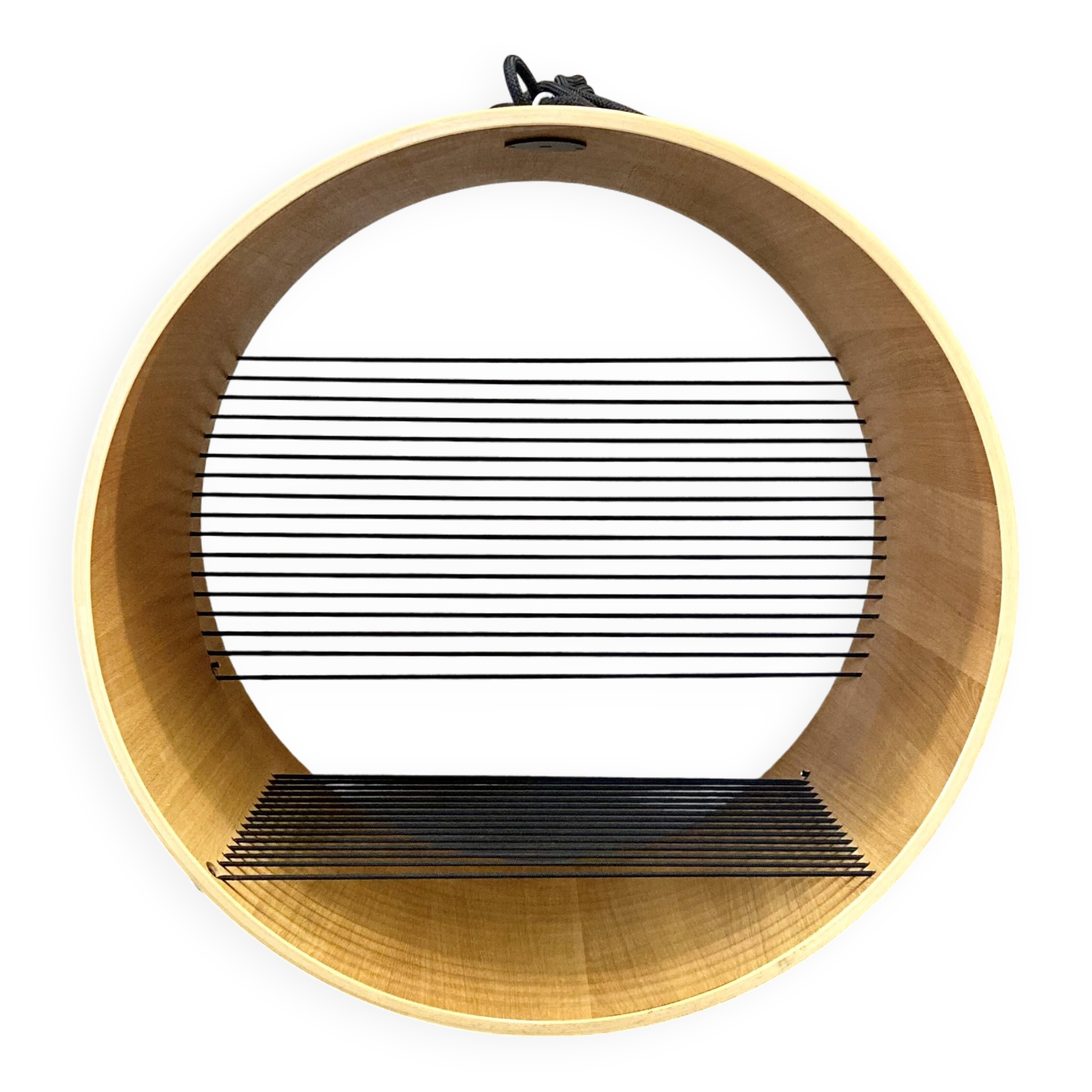 Oak hanging armchair "Design Hanne Kortegaard".