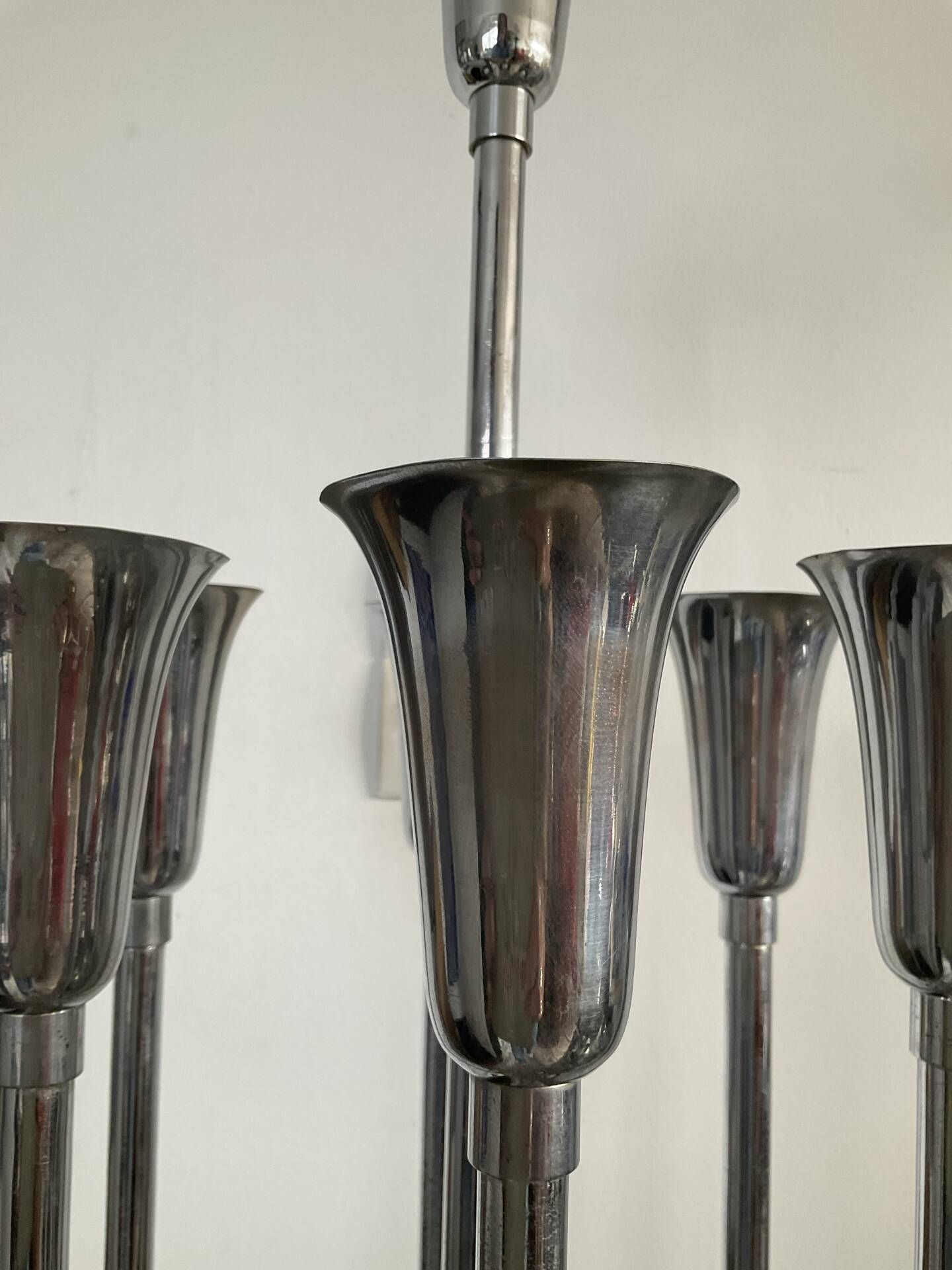 1970s Space Age "trumpet" floor lamp