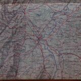Old map of the Chalon-sur-Saône and Beaune region