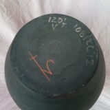 Vase with enamelled mythological decoration, signature to decipher 1950