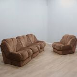 Canapé modulaire italien vintage inspiré des fleurs, années 1970