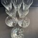 8 large cut crystal glasses