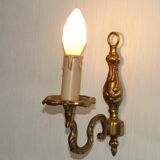 French Bronze Single Wall Sconce  Mid Century Single Light Fixture 5412
